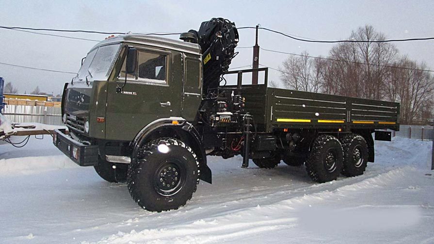 КамАЗ-43118 борт вездеход 6х6 с капремонта с КМУ Hiab-195.