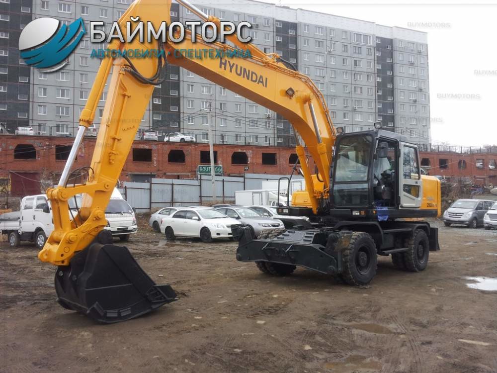 Экскаватор колесный Hyundai r200w 2011г