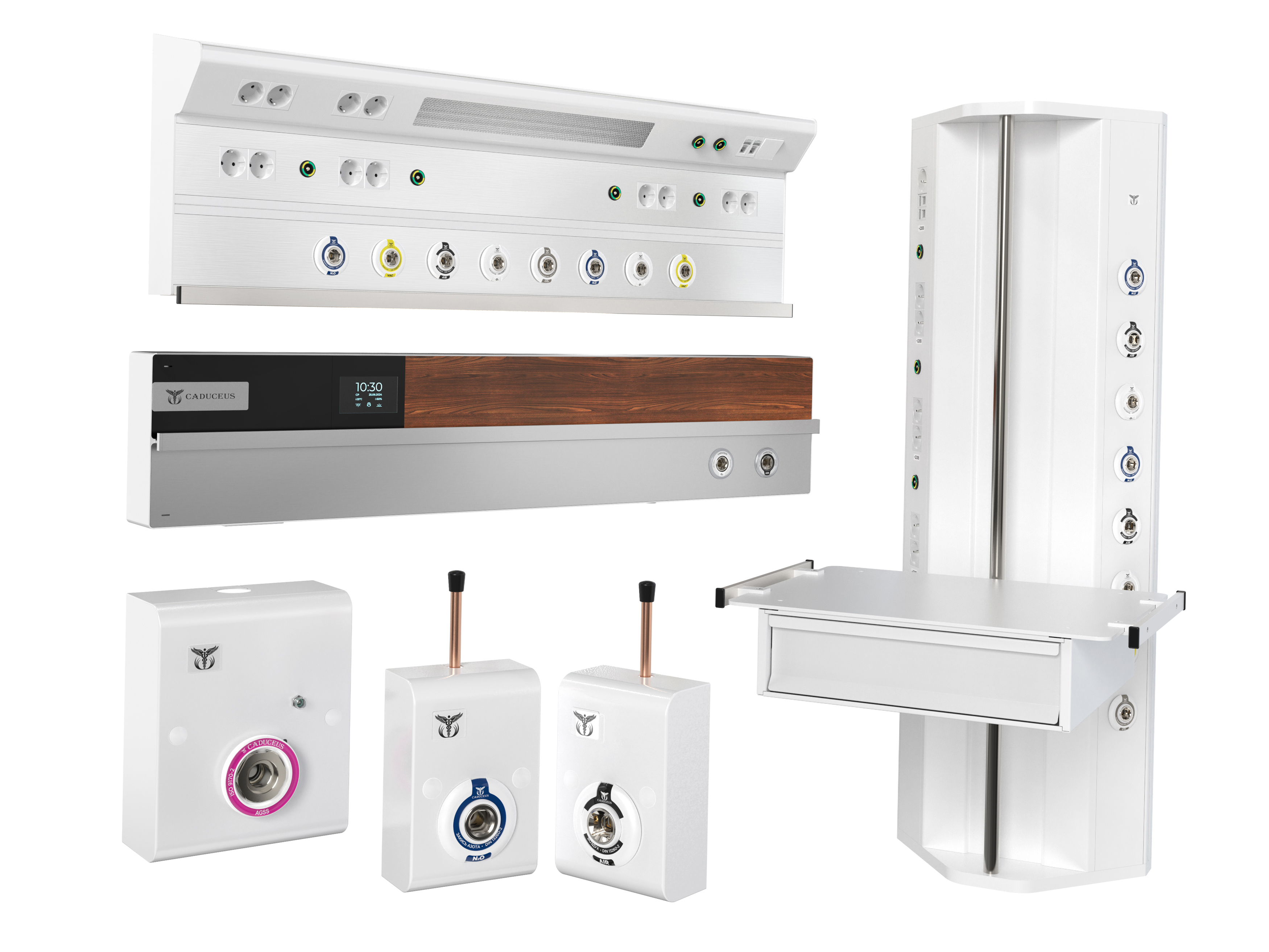 Медицинские настенные консоли CADUCEUS Медицинские настенные консоли CADUCEUS