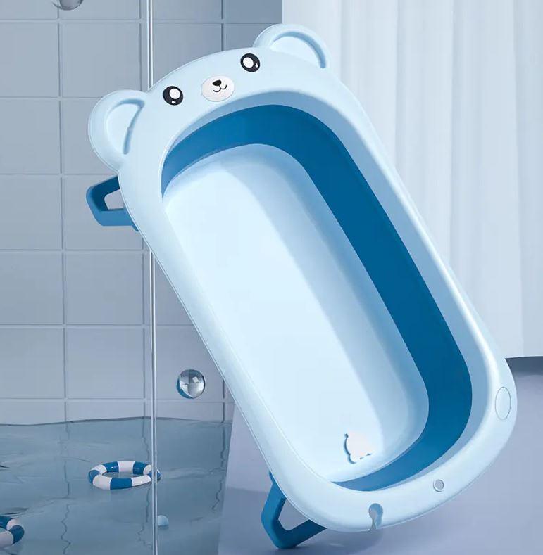Folding convenient for small babies bath tub Adjustable kids enjoying bathroom bath tub