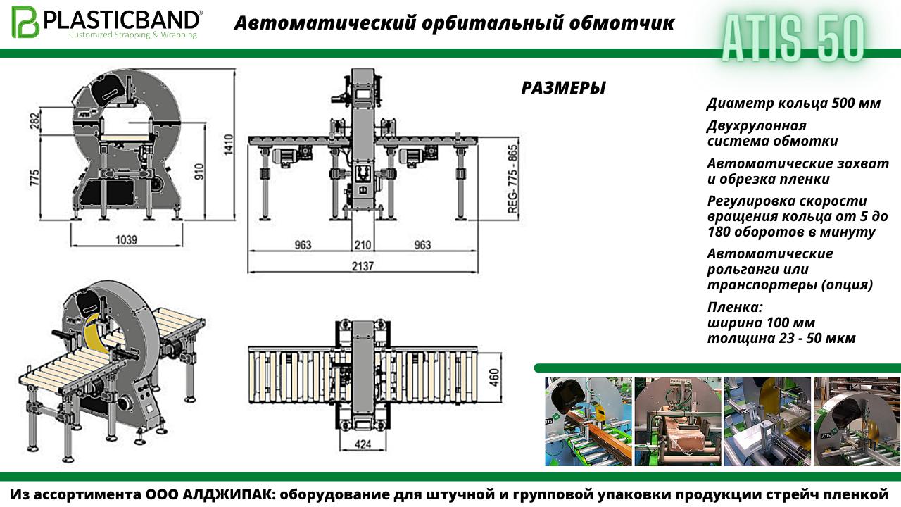 Орбитальный обмотчик ATIS 50: форм-фактор и применение на производстве.