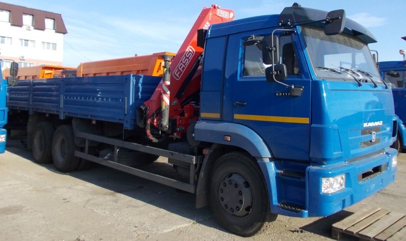 Краны манипуляторы КАМАЗ бортовой – 65117 с КМУ FASSI F 155.0.22