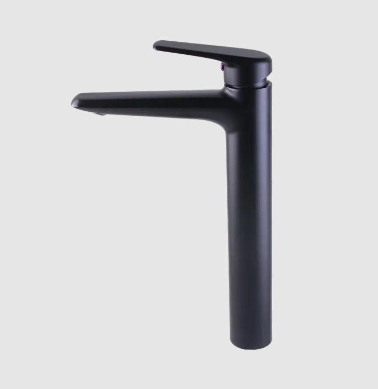 Black high single hole faucet