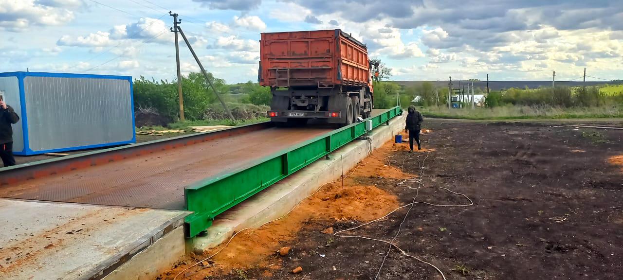 Автомобильные весы «АСП» 100 тонн 24 метра на поверхности