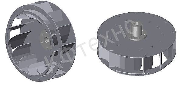 Рабочее (циркуляционное) колесо для термокамер отечественного или импортного производства (аналог), КФТЕХНО (Россия)