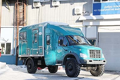 Автомобиль ГАЗ-33081 "Тайга" с вахтовым фургоном