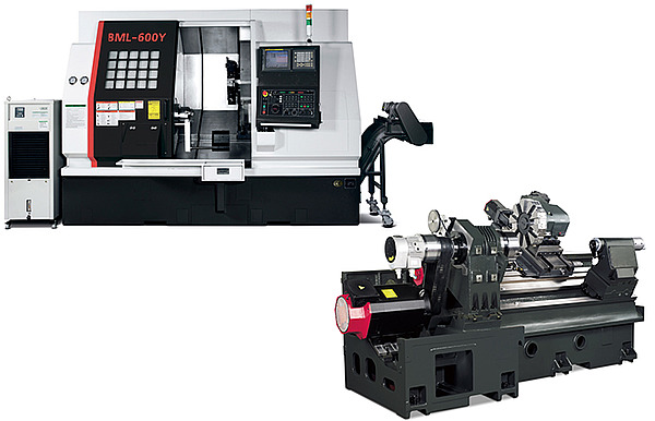 Токарный горизонтальный обрабатывающий центр с наклонной станиной и направляющими скольжения BML-600