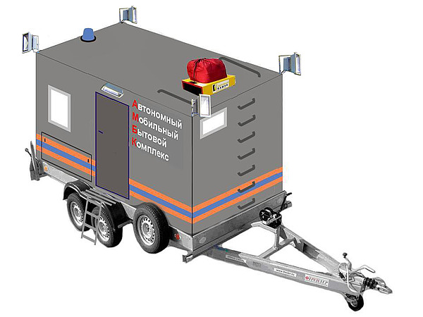 Автономный мобильный бытовой модуль "Теплушка"