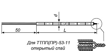 Преобразователи термоэлектрические платиновые ТТПП-53-1 и ТТПР‑53-1