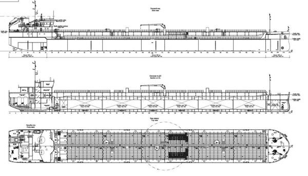 Самоходное наливное судно дедвейтом 6980 тонн.
