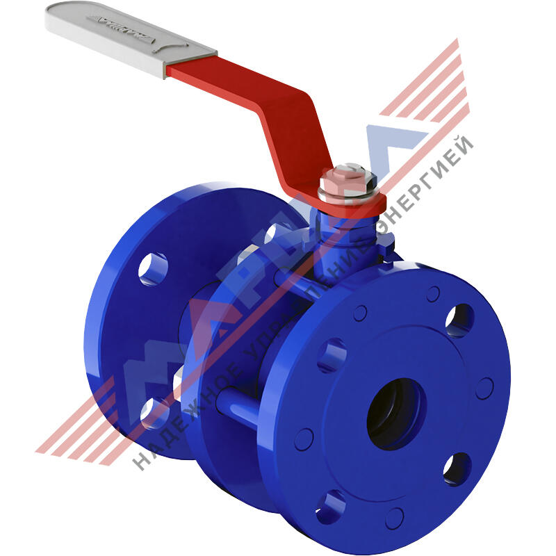 Кран шаровой разборный фланцевый ТМ "МАРШАЛ" 11с67п СФ PN 16-40 DN 10-250, ст. 20, с рукояткой