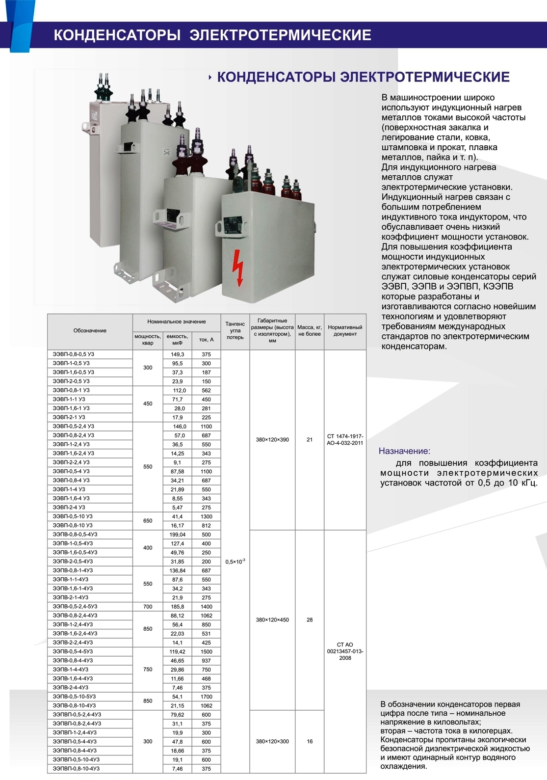 Заменяем устаревшие эсвп-0,8-2,4-4у3 на современный аналог конденсатора ЭЭПВП-0,8-2,4-4у3