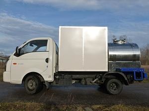 Молоковоз Hyundai Porter 2 с фургоном, гибрид на шасси Hyundai