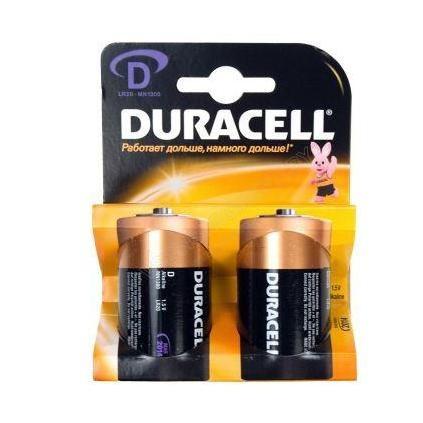 Батарейка алкалиновая Duracell Basic D LR20 Bl-2 2 шт