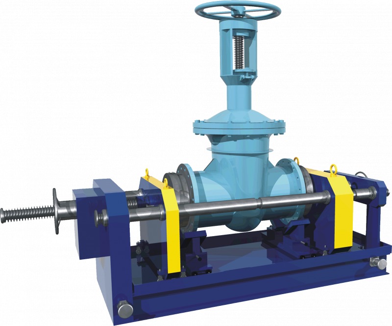 Стенд для испытания арматуры на прочность и герметичность водой ИПГ-12-3 Стенд для испытания арматуры на прочность и герметичность водой ИПГ-12-3
