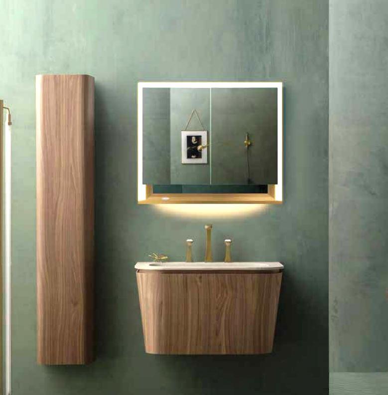 MC9012 Aluminum Alloy Material Illuminated Mirror Cabinet MC9012 Aluminum Alloy Material Illuminated Mirror Cabinet