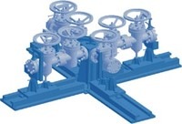 Стенд для разборки, сборки и гидроиспытаний фонтанной арматуры ИПГФ-3 Стенд для разборки, сборки и гидроиспытаний фонтанной арматуры ИПГФ-3
